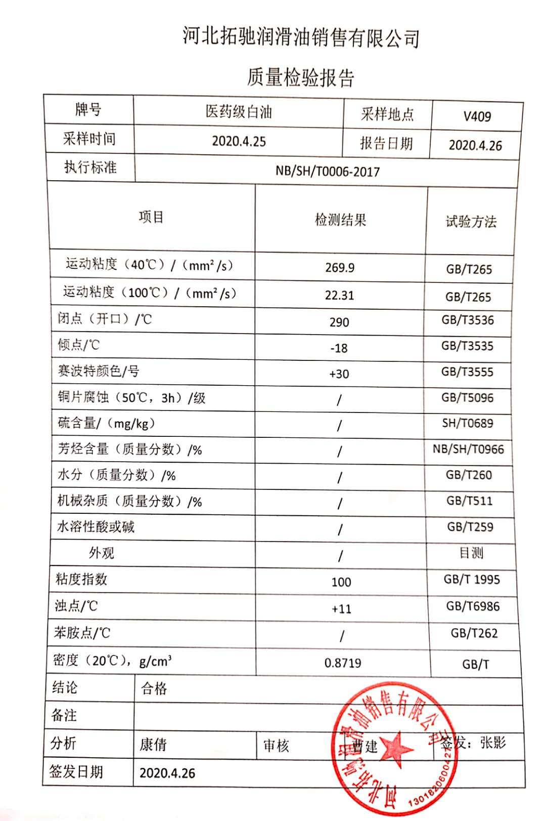 医药级白油